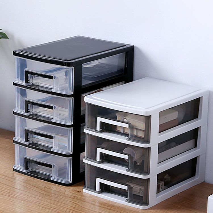 Vertical Filing Cabinet Plastic Transparent Drawers Modern File Cabinet