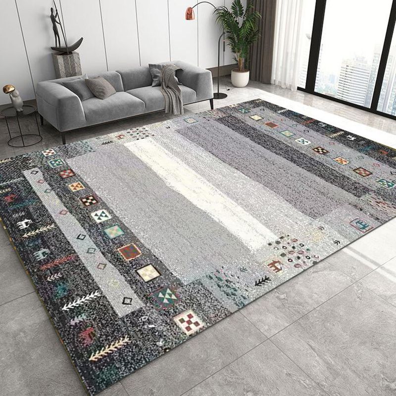 Multi-Color Bohemian Area Rug Tribal Classicism Rug Polypropylene Washable Carpet for Home Decor