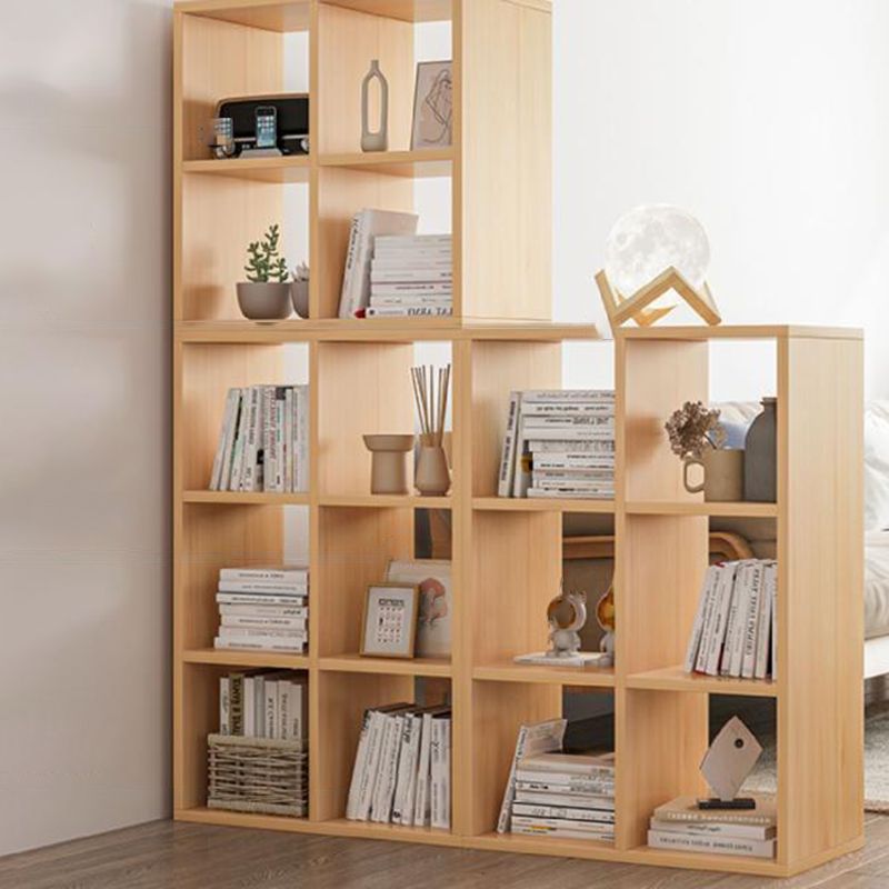 Standard Bookshelf Contemporary Style Closed Back Bookcase for Study Room and Office