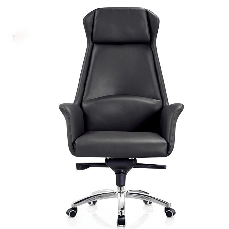 Modern Office Chair Adjustable Seat Height No Distressing Desk Chair with Wheels