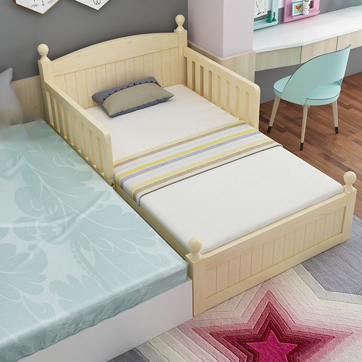 Solid Wood Convertible Crib Modern Nursery Crib with Mattress