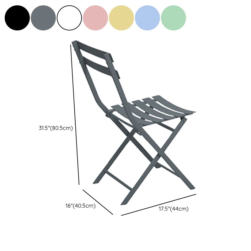 Modern Dining Side Chair Folding Outdoor Bistro Armless Chair