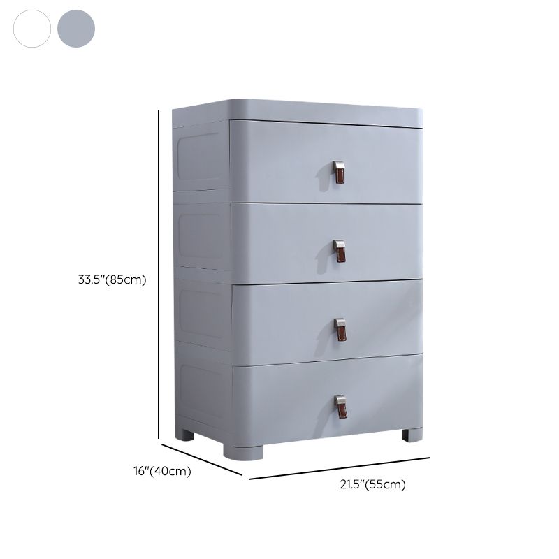 Home Plastic Chest of Drawers Modern Kids Dresser with Drawers