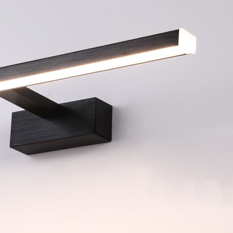 Black Vanity Lamp Creative Minimalist Vanity Strip Light for Bathroom