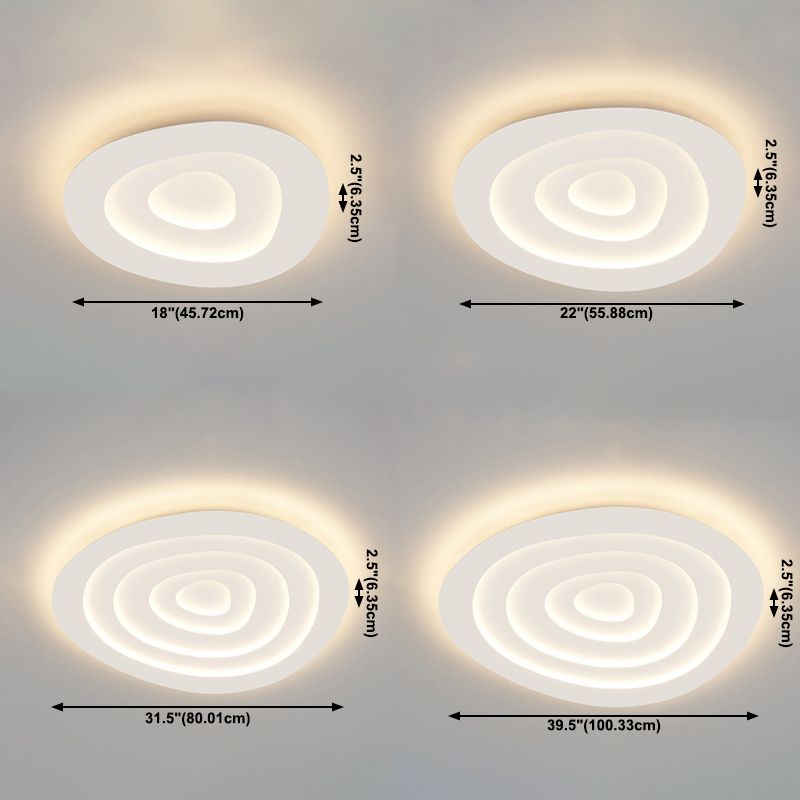 Modern Style Spiral Shade Ceiling Lamp Metal 1-Light Ceiling Lighting for Restaurant