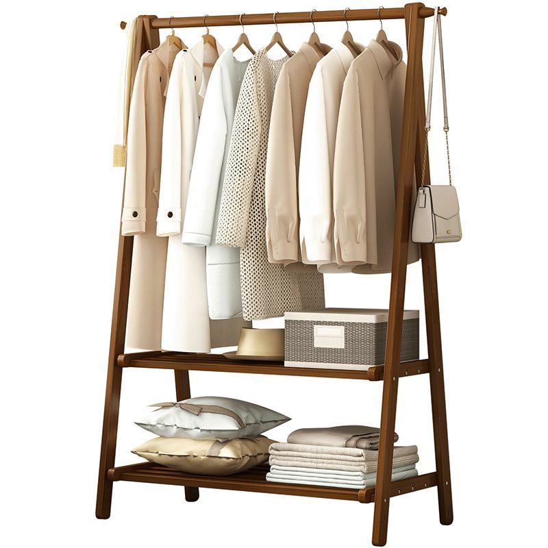 Scandinavian Hall Tree Wood Free Standing Storage Shelf Organizer Coat Hanger