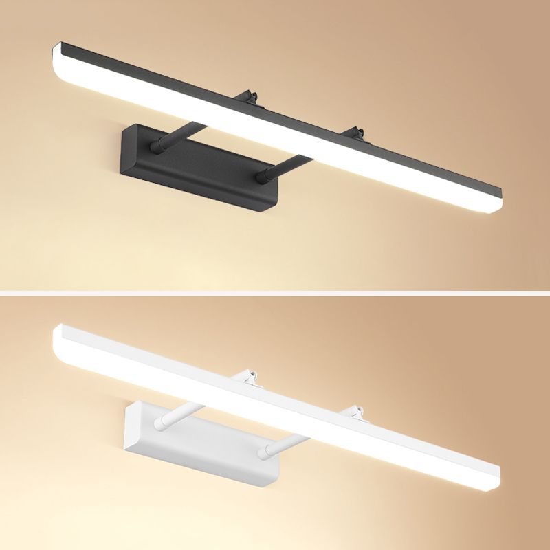 Metal Linear Wall Lighting Fixture Contemporary LED Wall Light Fixture for Bathroom