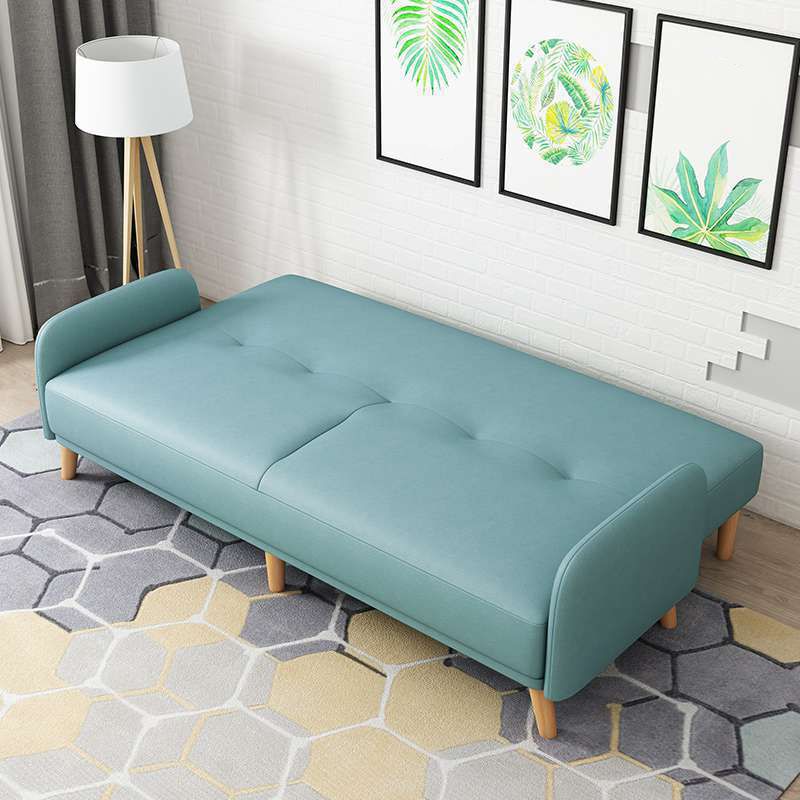 Sofá reclinable del sofá de almohada cosida contemporánea con patas de madera para apartamento