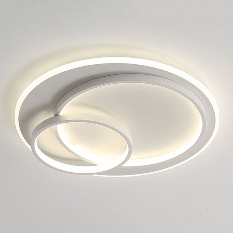 Modernism LED Ceiling Light White Flush Mount Lighting for Hallway