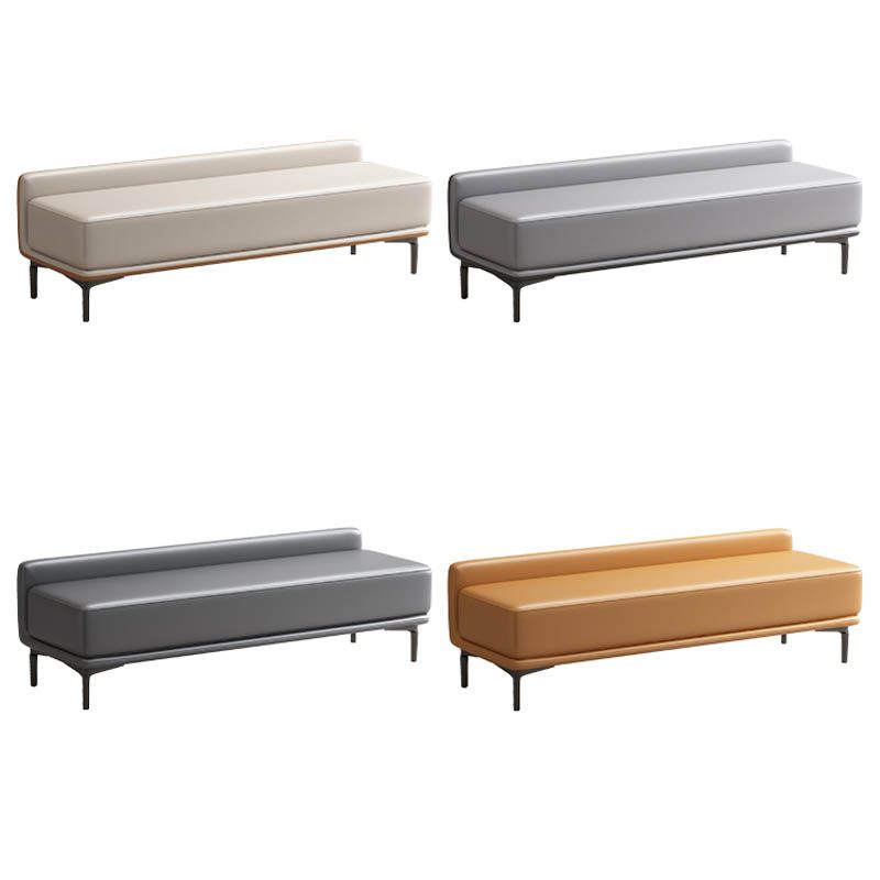 Modern Bedroom Bench Solid Color Seating Bench with Upholstered