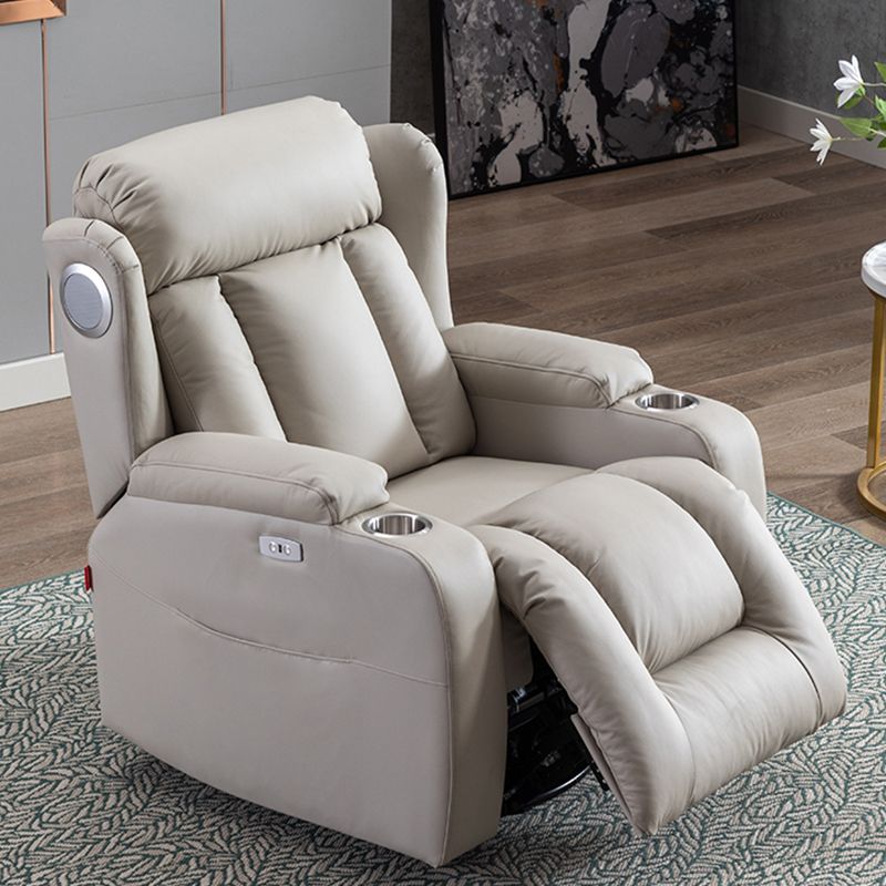 Modern Faux Leather Club Chair Recliner Massage Home Theater Recliner