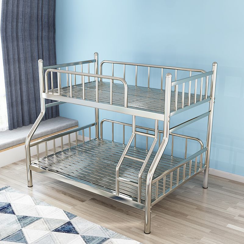 Contemporary Steel Bunk Bed with Guardrail No Theme Bunk Bed