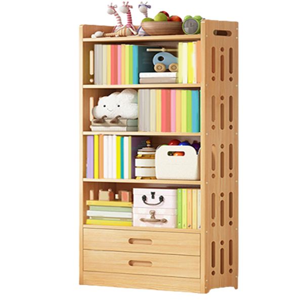 Freestanding Standard Kids Bookcase Nordic Light Wood Standard Bookcase