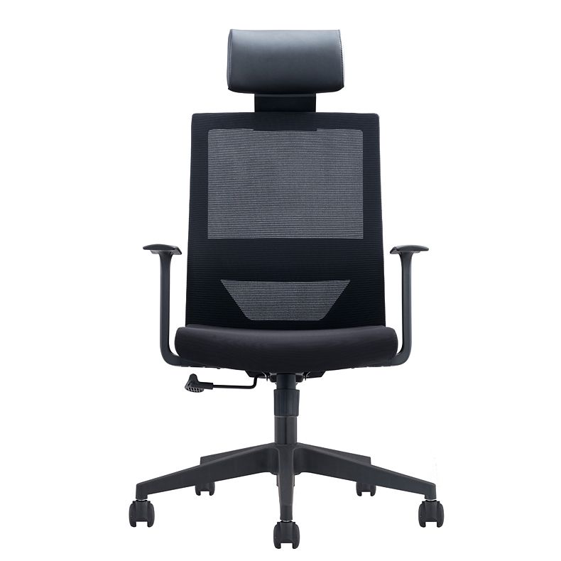 Contemporary Microfiber Chair Conference High Back Arm Chair