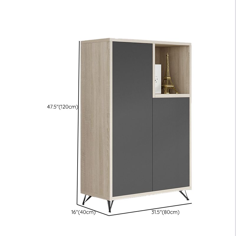 Industrial Vertical File Cabinet Wood Filing Cabinet for Home Office