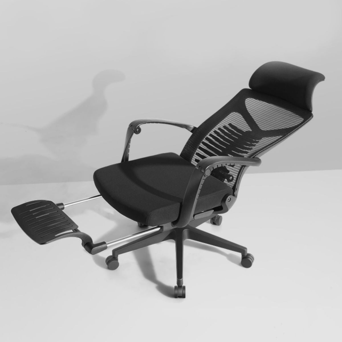 High Back Office Chair Contemporary Adjustable Lumbar Support Desk Chair