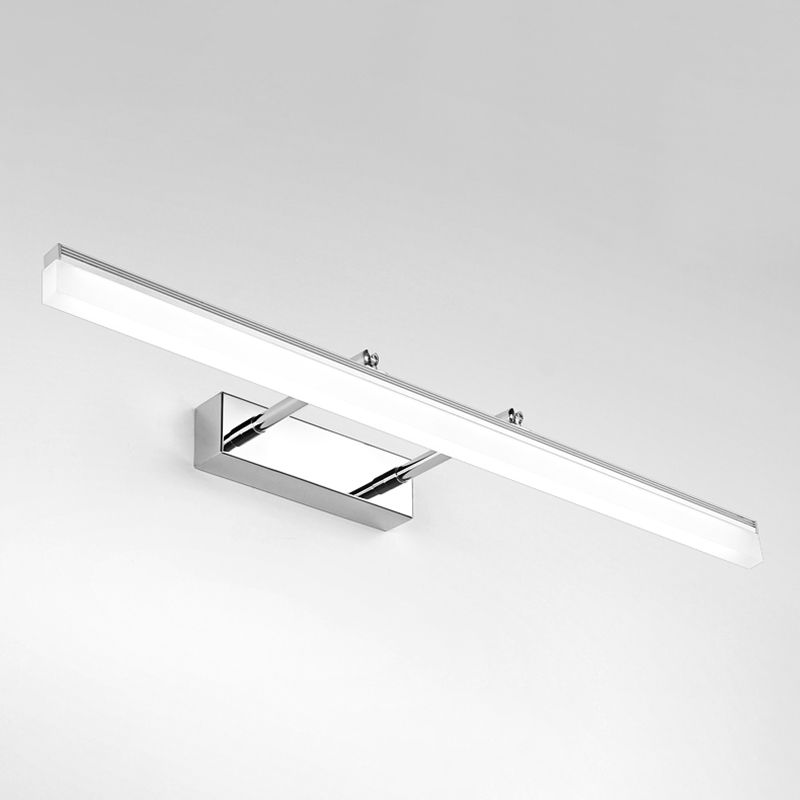 Metallic Bar Eitelkeitlicht zeitgenössische LED -Wandhalterung für Badezimmer