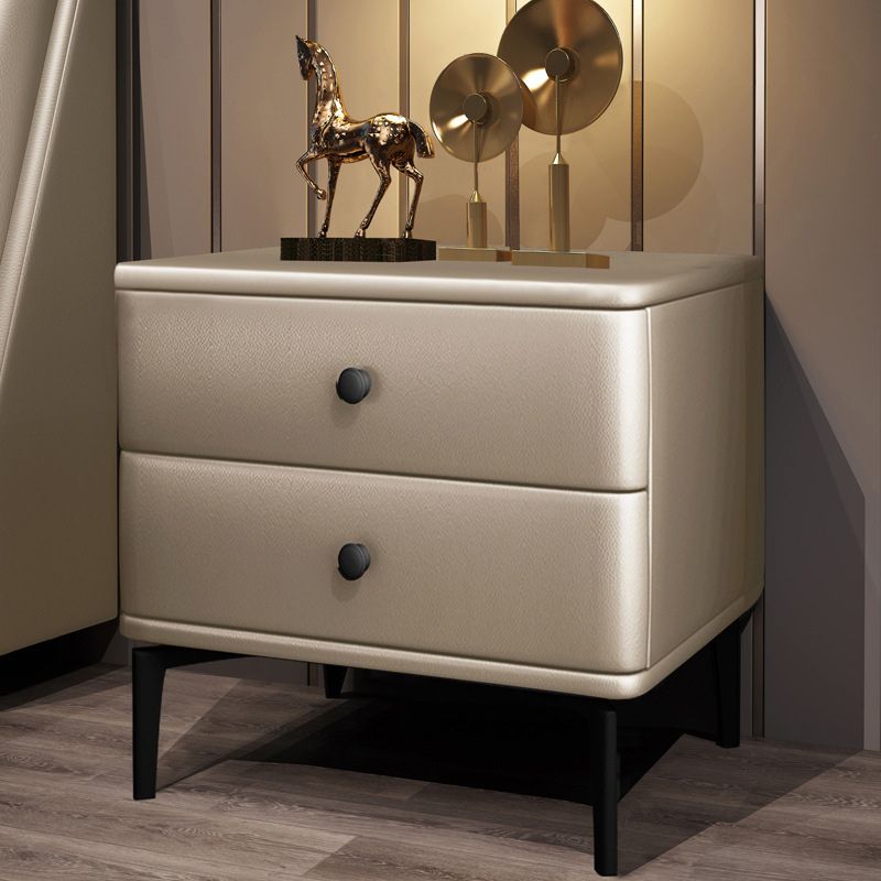 Solid Wood Nightstand Drawer Storage Bedside Cabinet for Bedroom