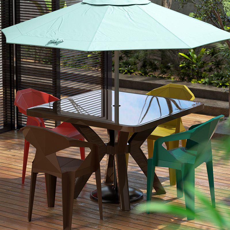 Plastic Garden Table Modern Simple Household Food Stall Dining Table