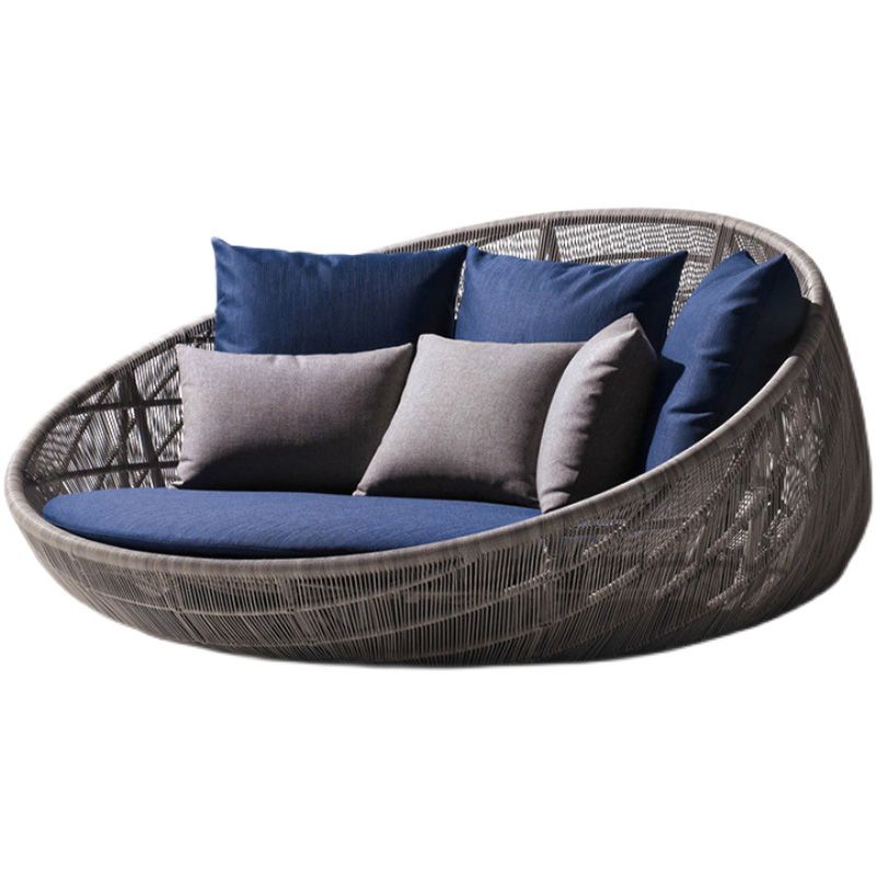 Metal Patio Sofa Modern Style Minimalist Villa Outdoor Patio Daybed