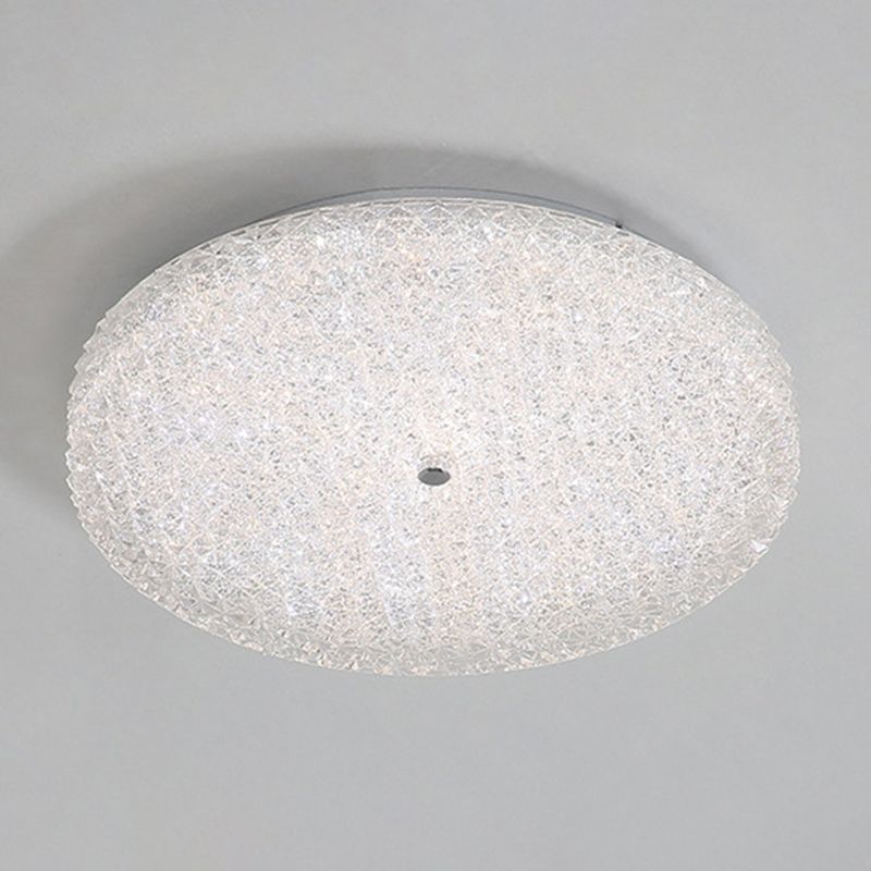 Minimalist Geometric Flush Ceiling Light Fixture Crystal 1 Light Flush Mount Lights