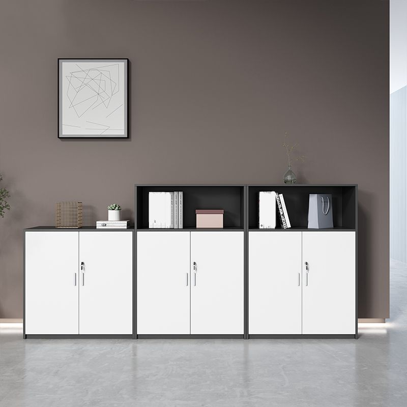 Nordic Lateral Filing Cabinet Wood Frame Key Locking File Cabinet