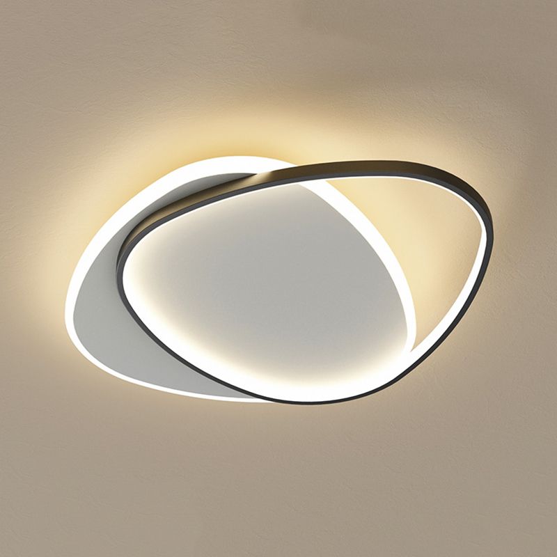 Circular Metal Led Flush Mount Ceiling Light Fixtures Modern Style Led Flush Light