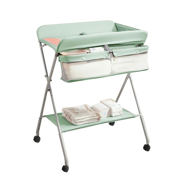 Folding Changing Table Portable Baby Changing Table with Basket