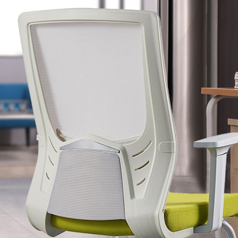 Contemporary Arm Chair No Wheels with Breathable AirGrid Seat and Back Desk Chair