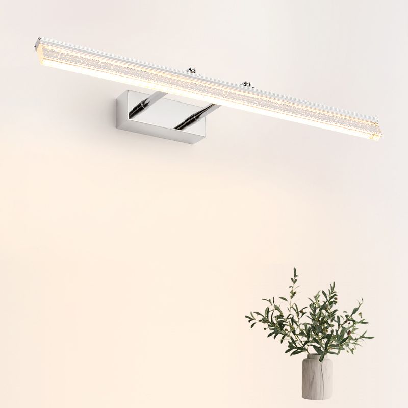 1-Light Linear Wall Lamps Modern Style Metal Vanity Lighting Ideas