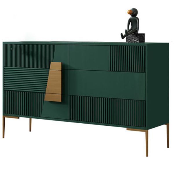 Glam Style Wood Buffet Sideboard Dining Room Buffet Server with Drawer