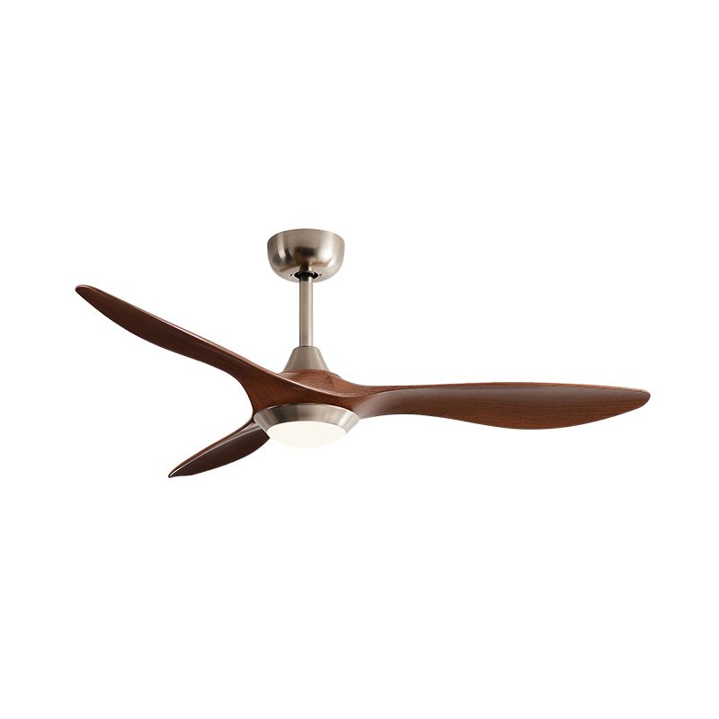 Fan Shape Metal Ceiling Fan Modern Style 1 Light Ceiling Mount Fan Fixture for Living Room