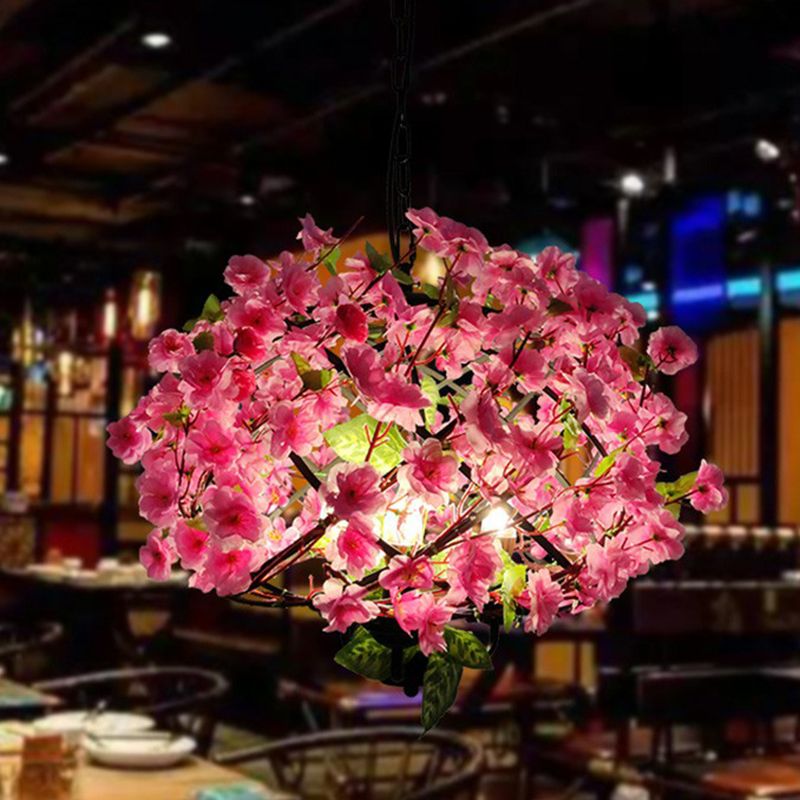 Lighting Metallic Lighting Farmhouse Flower Comedor colgante de colgante Luz