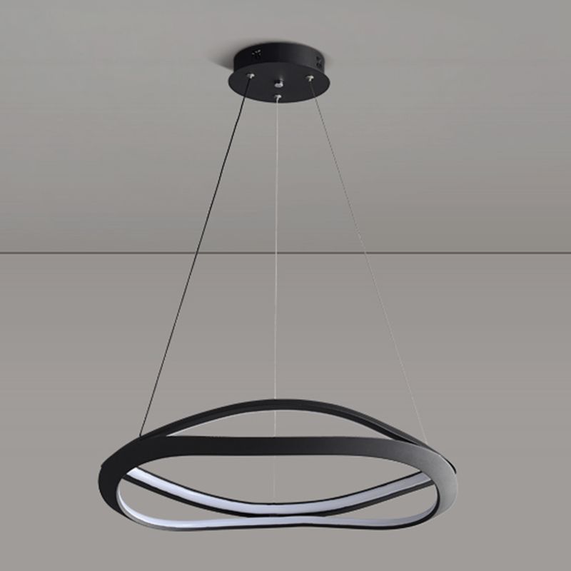 Luces de lámpara de metal de sombra espiral moderna 2 accesorios de lámpara de lámpara de luz