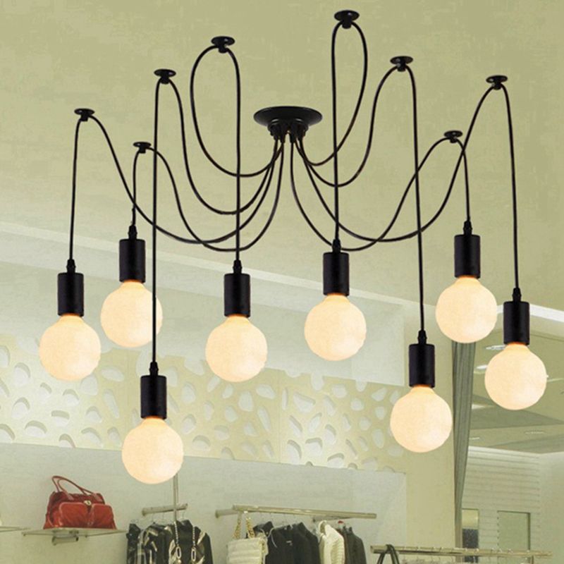 Bulb Edison Bulb Multi-Light Style Industrial Style Black Metallic Assoluta Luce