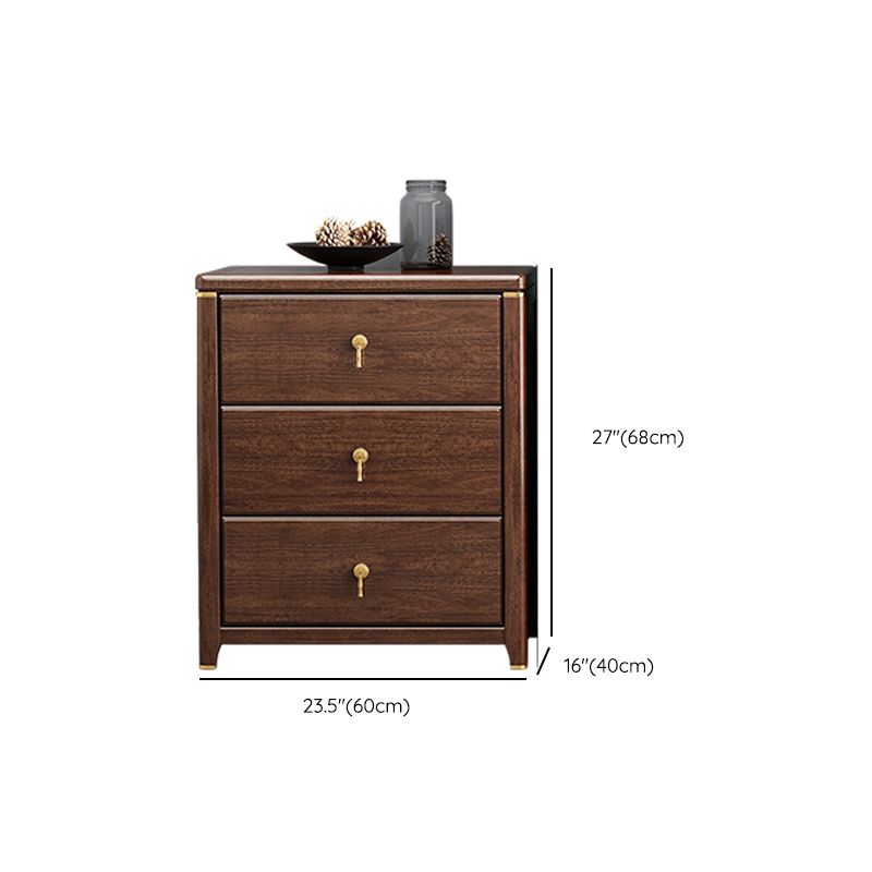 Standard Side Cabinet Solid Wood Mid-Century Modern Storage Cabinet with Drawers
