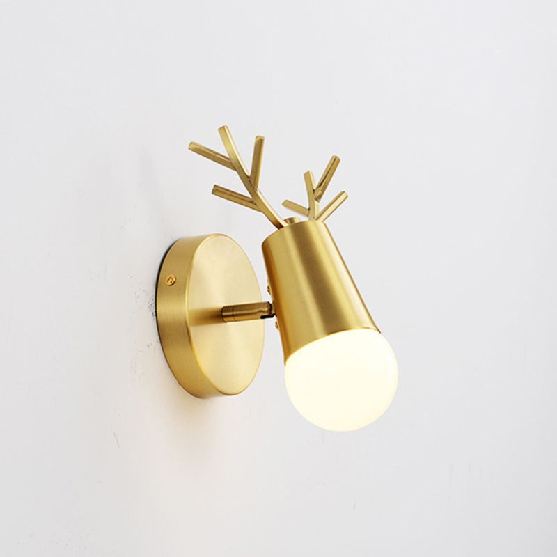 Metal Wall Lighting Modern Style   Sconce Lamp in Gold for Bathroom