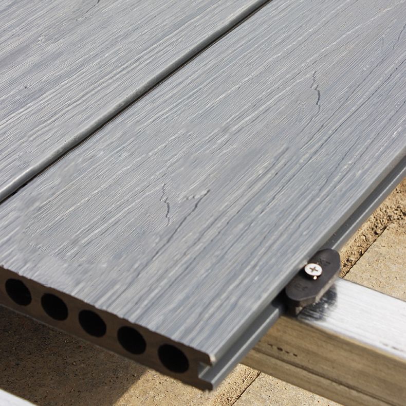 Rectangle Nailed Deck Plank Outdoor Patio Composite Flooring Plank