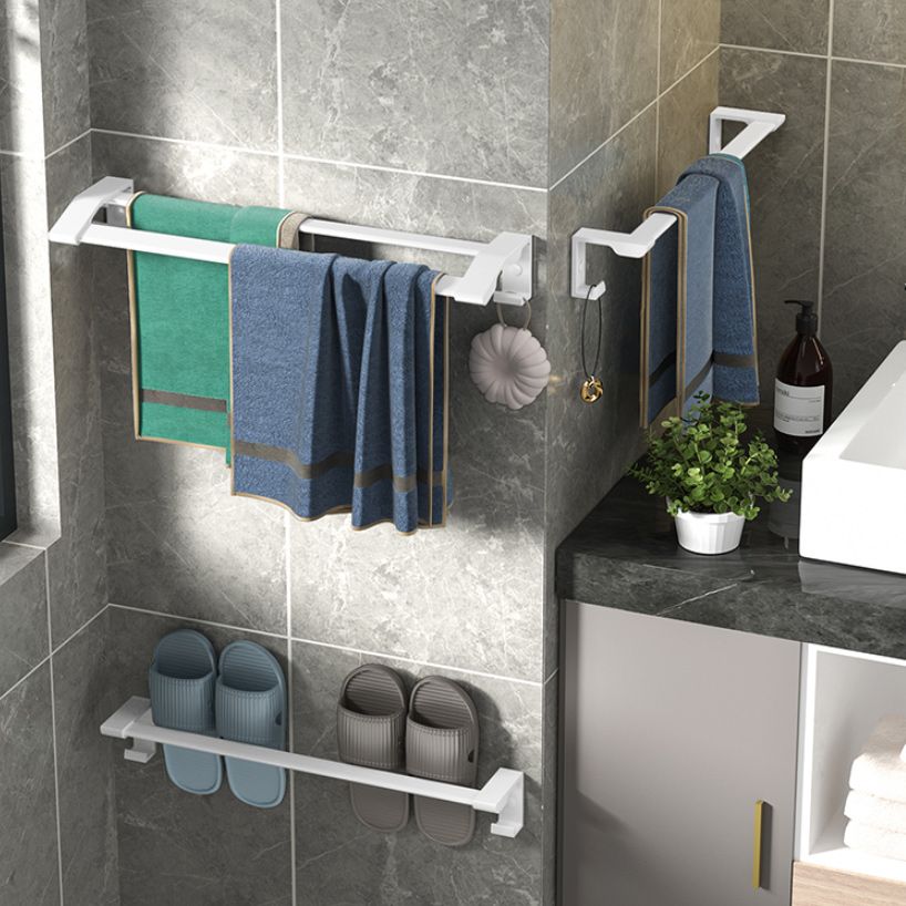 Modern White Bathroom Hardware Set Towel Bar Bath Shelf Bath Hardware Set