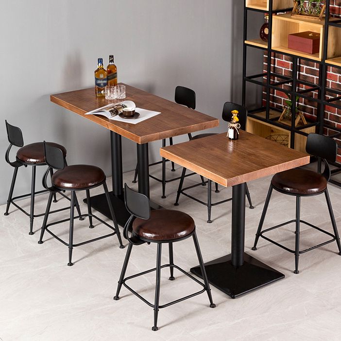 Muebles de estilo industrial Mesa de comedor de madera maciza para comedor