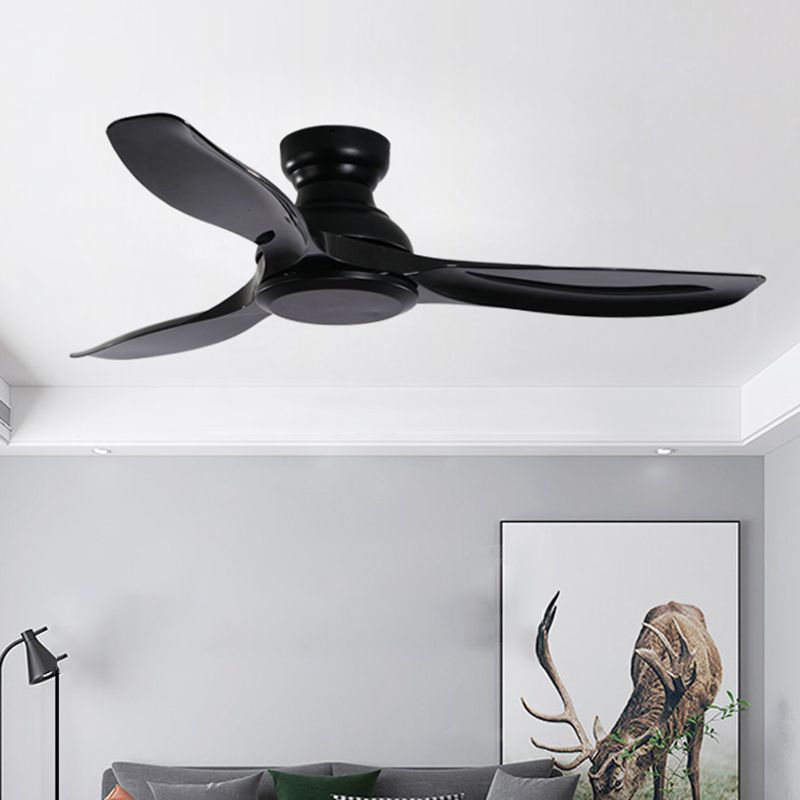 Kids Style Geometry Ceiling Fan Light Metal 1 Light LED Flush Light for Bedroom