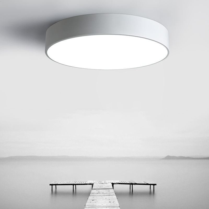 Modern Simple Style Flush Mount Ceiling Lamp Circle Flush Light for Living Room