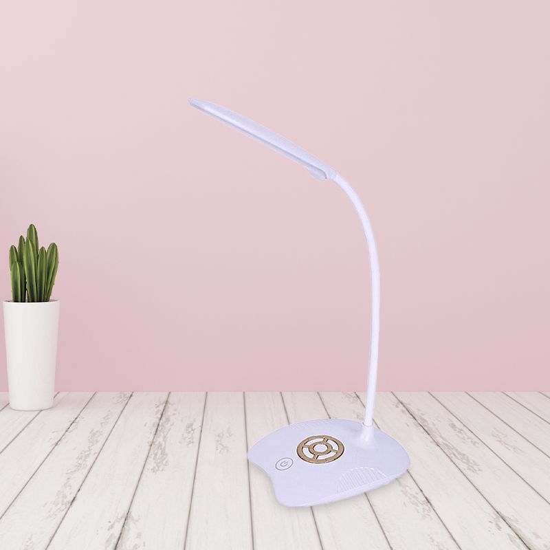 Silikonschlauch Verstellbarer Standschktor Leuchtt wie moderne LED Touchempfindliche Tischlampe für das Studium, Pink/Gold