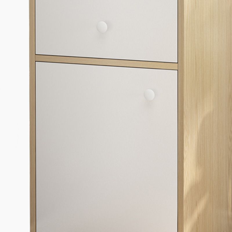 Contemporary Wooden Cabinet with 1 Door and Drawer Corner Cabinet