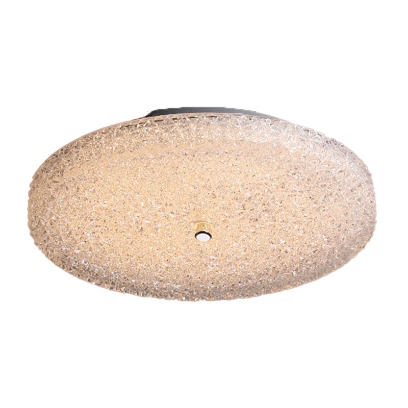 Crystal Drum Flush Mount Light Simplicity Flush Ceiling Light