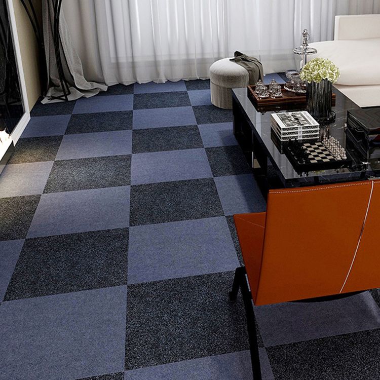 Carpet Tile Non-Skid Fade Resistant Solid Color Self-Stick Carpet Tiles Dining Room