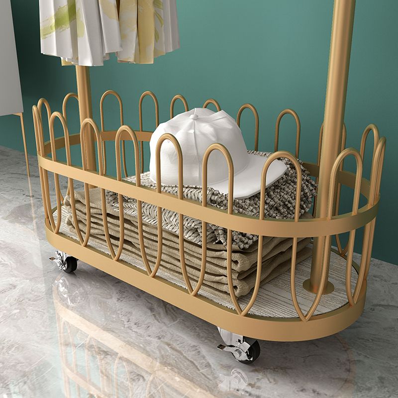 Gorgeous Plain Coat Rack Designer Basket Storage Metal Coat Rack with Coat Hooks