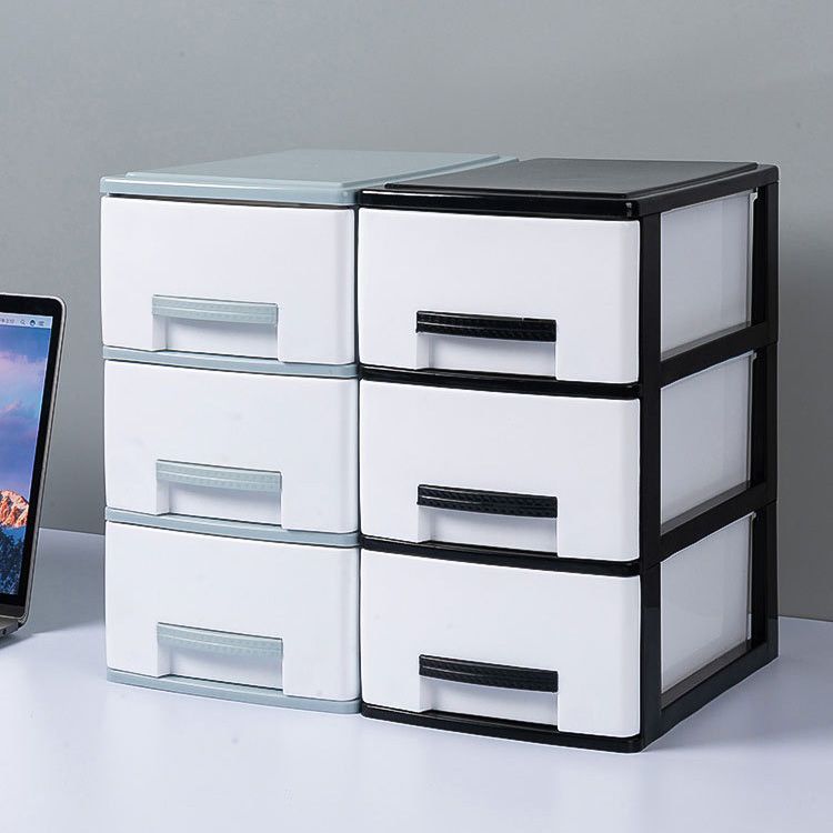 Modern Vertical Filing Cabinet Plastic Drawers File Cabinet for Home or Office