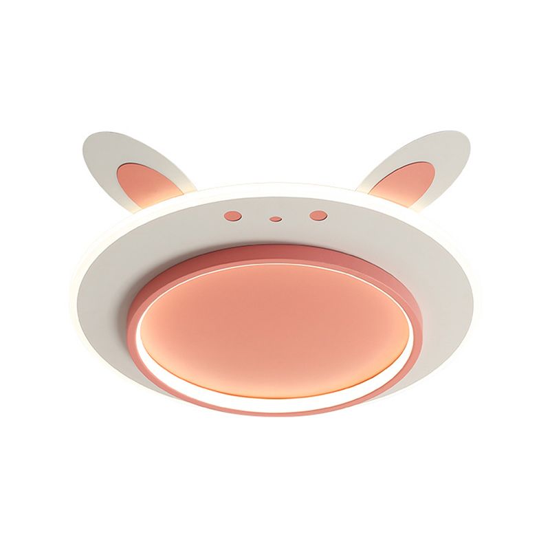 Contemporary Flush Mount Lighting LED Pink Ceiling Light for Foyer