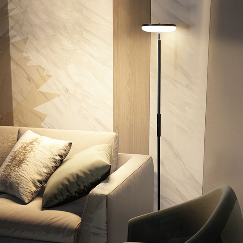 Nordic Style Floor Lamp Metal 71" High LED Floor Light for Living Room